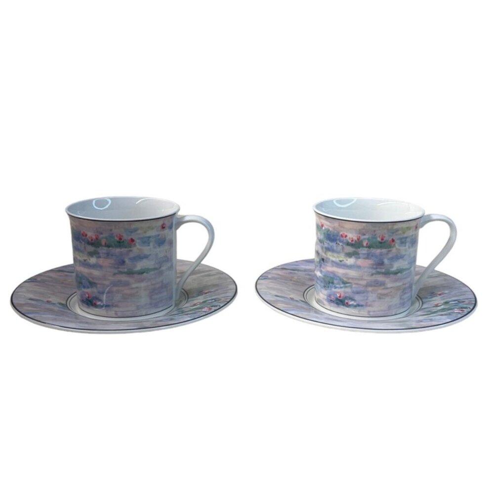 2 Mikasa Maxima Monet CAK01 Cup & Saucer Sets